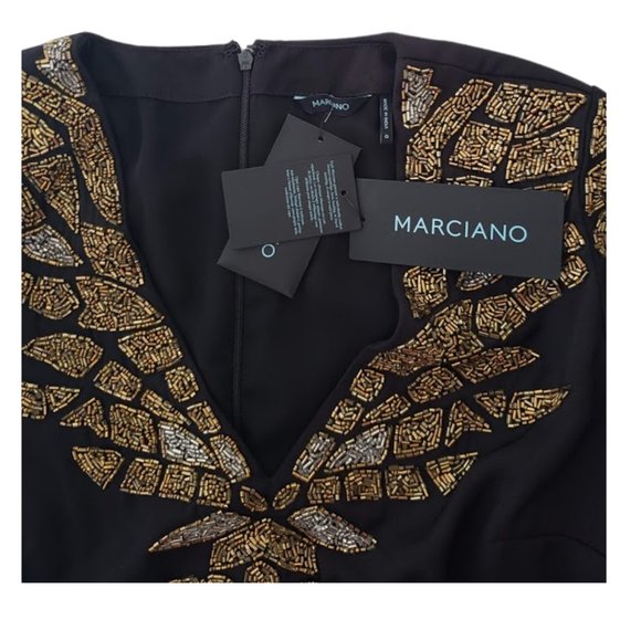 NEW Marciano By GUESS Claudia Beaded Mini Dress - Picture 8 of 15